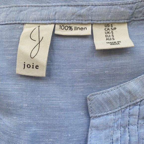 Joie 100%linen blouse size S - Picture 10 of 11